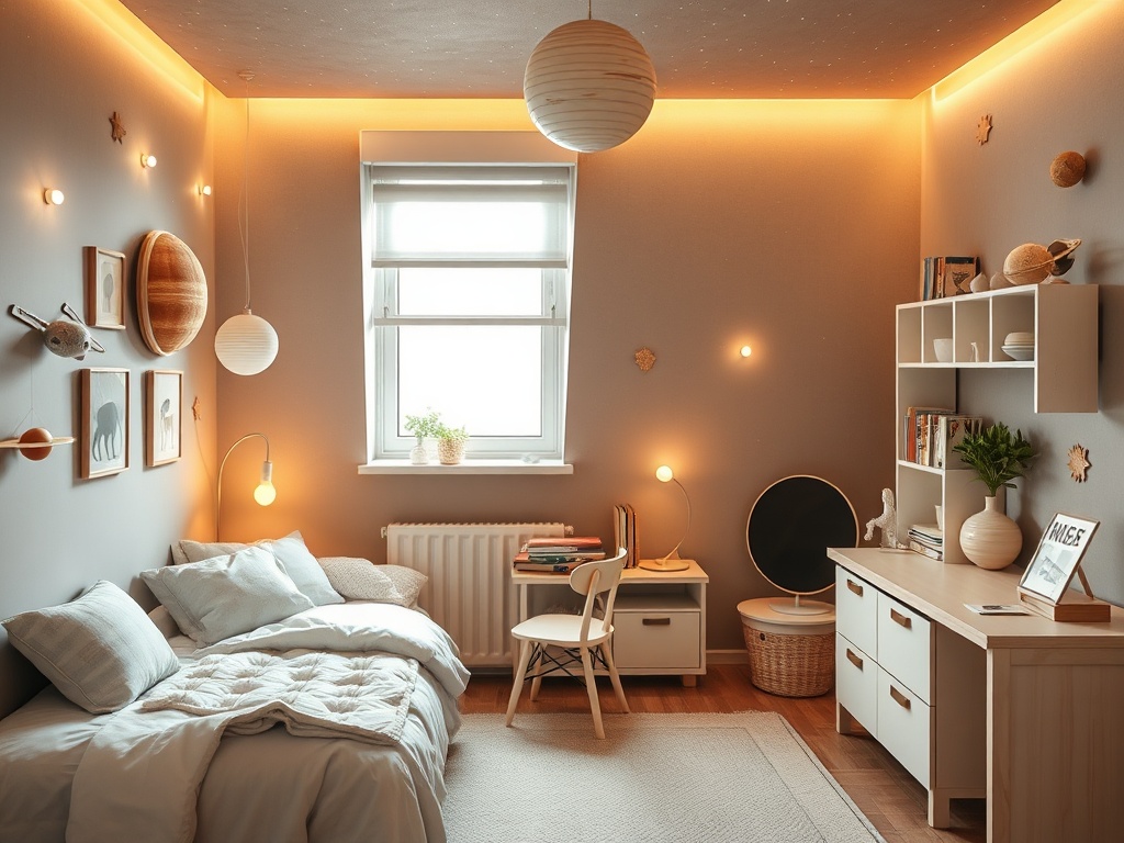 kvartira-na-yuge.ru | Тематическое оформление детской в загородном доме: космос, джунгли, замок